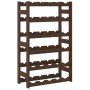Botellero para 30 botellas madera maciza de pino marrón by , Wine racks - Ref: Foro24-373391, Price: 37,06 €, Discount: %
