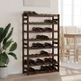 Botellero para 56 botellas madera maciza de pino marrón by , Wine racks - Ref: Foro24-373393, Price: 68,69 €, Discount: %