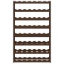 Botellero para 56 botellas madera maciza de pino marrón by , Wine racks - Ref: Foro24-373393, Price: 51,87 €, Discount: %