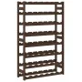 Botellero para 56 botellas madera maciza de pino marrón by , Wine racks - Ref: Foro24-373393, Price: 68,69 €, Discount: %