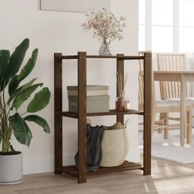 Massives Kiefernholzregal mit 3 Ebenen, braun, 60x38x90 cm. von , Industrieregale - Ref: Foro24-373398, Preis: 44,08 €, Rabat...