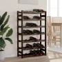 Botellero para 42 botellas madera maciza de pino negro by , Wine racks - Ref: Foro24-373403, Price: 49,62 €, Discount: %