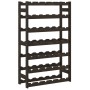 Botellero para 42 botellas madera maciza de pino negro by , Wine racks - Ref: Foro24-373403, Price: 42,42 €, Discount: %