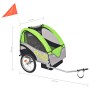 Grauer und grüner Fahrradanhänger 30 kg von vidaXL, Fahrradanhänger - Ref: Foro24-91374, Preis: 174,59 €, Rabatt: %