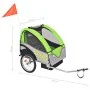Gray and green bicycle trailer 30 kg by vidaXL, Bicycle trailers - Ref: Foro24-91374, Price: 168,20 €, Discount: %