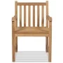 Gartenstühle 2 Einheiten aus massivem Teakholz von vidaXL, Gartenstühle - Ref: Foro24-43250, Preis: 296,93 €, Rabatt: %