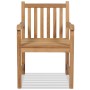 Gartenstühle 2 Einheiten aus massivem Teakholz von vidaXL, Gartenstühle - Ref: Foro24-43250, Preis: 308,15 €, Rabatt: %