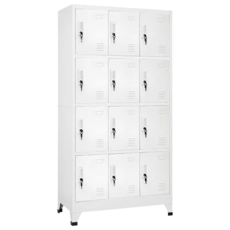 Locker with 12 compartments 90x45x180 cm by vidaXL, Lockers and storage cabinets - Ref: Foro24-244476, Price: 320,71 €, Disco...