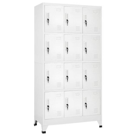 Spind mit 12 Fächern 90x45x180 cm von vidaXL, Schließfächer und Lagerschränke - Ref: Foro24-244476, Preis: 338,87 €, Rabatt: %