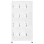 Locker with 12 compartments 90x45x180 cm by vidaXL, Lockers and storage cabinets - Ref: Foro24-244476, Price: 320,71 €, Disco...