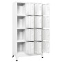 Locker with 12 compartments 90x45x180 cm by vidaXL, Lockers and storage cabinets - Ref: Foro24-244476, Price: 338,68 €, Disco...