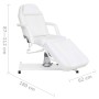Weiße Massageliege 180x62x(87-112) cm von , Massageliegen - Ref: Foro24-110264, Preis: 468,37 €, Rabatt: %