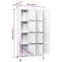 Locker with 12 compartments 90x45x180 cm by vidaXL, Lockers and storage cabinets - Ref: Foro24-244476, Price: 320,71 €, Disco...