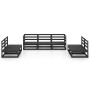 Gartenmöbel-Set 7-teilig, schwarzes massives Kiefernholz von , Gartensets - Ref: Foro24-3075423, Preis: 500,55 €, Rabatt: %
