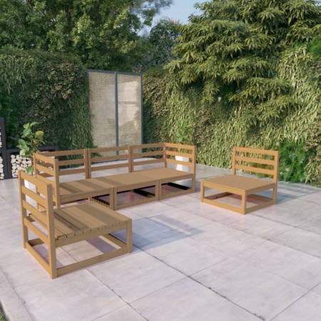 Gartenmöbel 5 Stück honigbraunes massives Kiefernholz von , Gartensets - Ref: Foro24-3075392, Preis: 338,80 €, Rabatt: %