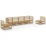 Muebles de jardín 6 piezas marrón miel madera maciza de pino de , Conjuntos de jardín - Ref: Foro24-3075402, Precio: 387,71 €...