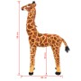 Braune und gelbe stehende Plüschgiraffe XXL von vidaXL, Stofftiere - Ref: Foro24-91336, Preis: 91,15 €, Rabatt: %