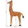 Brown and yellow standing plush giraffe XXL by vidaXL, Stuffed animals - Ref: Foro24-91336, Price: 89,69 €, Discount: %