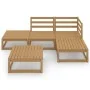 Garden furniture 5 pieces honey brown solid pine wood by , Garden sets - Ref: Foro24-3075482, Price: 347,85 €, Discount: %