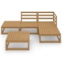 Gartenmöbel 5 Stück honigbraunes massives Kiefernholz von , Gartensets - Ref: Foro24-3075482, Preis: 353,04 €, Rabatt: %