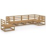 Gartenmöbel 6 Stück honigbraunes massives Kiefernholz von , Gartensets - Ref: Foro24-3075587, Preis: 391,76 €, Rabatt: %