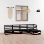 Gartenmöbel-Set 5-teilig schwarz massives Kiefernholz von , Gartensets - Ref: Foro24-3075518, Preis: 345,36 €, Rabatt: %
