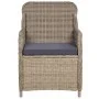 Garden chairs with cushions 2 units brown synthetic rattan by vidaXL, Garden chairs - Ref: Foro24-44147, Price: 262,29 €, Dis...