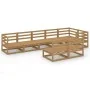 Muebles de jardín 8 piezas marrón miel madera maciza de pino de , Conjuntos de jardín - Ref: Foro24-3075617, Precio: 525,77 €...