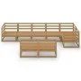 Muebles de jardín 8 piezas marrón miel madera maciza de pino de , Conjuntos de jardín - Ref: Foro24-3075617, Precio: 525,77 €...