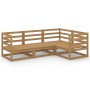 Gartenmöbel 4 Stück honigbraunes Holz Kiefernholz von , Gartensets - Ref: Foro24-3075547, Preis: 266,87 €, Rabatt: %