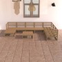 Gartenmöbel 8 Stück honigbraunes massives Kiefernholz von , Gartensets - Ref: Foro24-3075712, Preis: 540,30 €, Rabatt: %