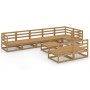 Gartenmöbel 9 Stück honigbraunes massives Kiefernholz von , Gartensets - Ref: Foro24-3075622, Preis: 588,59 €, Rabatt: %