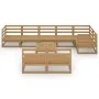 Gartenmöbel 9 Stück honigbraunes massives Kiefernholz von , Gartensets - Ref: Foro24-3075622, Preis: 580,85 €, Rabatt: %