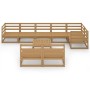 Gartenmöbel 9 Stück honigbraunes massives Kiefernholz von , Gartensets - Ref: Foro24-3075622, Preis: 588,59 €, Rabatt: %