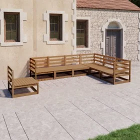 Gartenmöbel 7-teilig honigbraunes massives Kiefernholz von , Gartensets - Ref: Foro24-3075767, Preis: 468,68 €, Rabatt: %