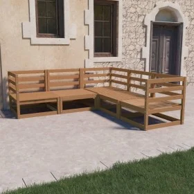 Gartenmöbel 5 Stück honigbraunes massives Kiefernholz von , Gartensets - Ref: Foro24-3075727, Preis: 311,91 €, Rabatt: %