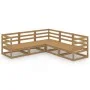 Gartenmöbel 5 Stück honigbraunes massives Kiefernholz von , Gartensets - Ref: Foro24-3075727, Preis: 311,88 €, Rabatt: %