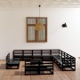 Gartenmöbel-Set 14-teilig und Kissen aus schwarzem Kiefernholz von , Gartensets - Ref: Foro24-3075913, Preis: 990,34 €, Rabat...