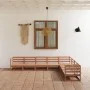 Garden furniture 8 pieces honey brown solid pine wood by , Garden sets - Ref: Foro24-3075837, Price: 543,00 €, Discount: %