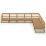 Garden furniture 8 pieces honey brown solid pine wood by , Garden sets - Ref: Foro24-3075837, Price: 543,00 €, Discount: %