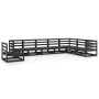 Juego de muebles de jardín 8 piezas negro madera maciza pino de , Conjuntos de jardín - Ref: Foro24-3075778, Precio: 435,52 €