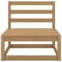 Garden furniture 11 pieces and cushions honey brown pine wood by , Garden sets - Ref: Foro24-3075877, Price: 746,85 €, Discou...