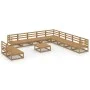 Gartenmöbel 12 Stück honigbraunes massives Kiefernholz von , Gartensets - Ref: Foro24-3075882, Preis: 826,79 €, Rabatt: %