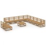 Gartenmöbel 12 Stück honigbraunes massives Kiefernholz von , Gartensets - Ref: Foro24-3075882, Preis: 838,08 €, Rabatt: %