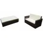 2-piece garden furniture set and brown synthetic rattan cushions by vidaXL, Garden sets - Ref: Foro24-42733, Price: 231,09 €,...