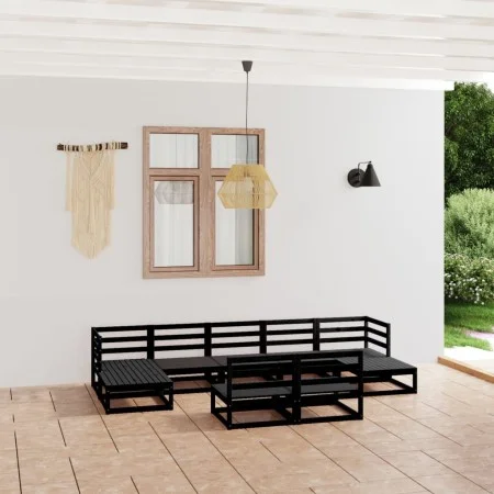 Gartenmöbel-Set 9-teilig aus massivem Kiefernholz von , Gartensets - Ref: Foro24-3076088, Preis: 635,61 €, Rabatt: %