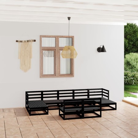 Gartenmöbel-Set 9-teilig aus massivem Kiefernholz von , Gartensets - Ref: Foro24-3076088, Preis: 645,17 €, Rabatt: %
