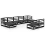Gartenmöbel-Set 9-teilig aus massivem Kiefernholz von , Gartensets - Ref: Foro24-3076088, Preis: 635,61 €, Rabatt: %