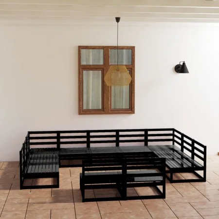 Juego de muebles de jardín 11 piezas madera maciza de pino de , Conjuntos de jardín - Ref: Foro24-3076173, Precio: 801,98 €, ...