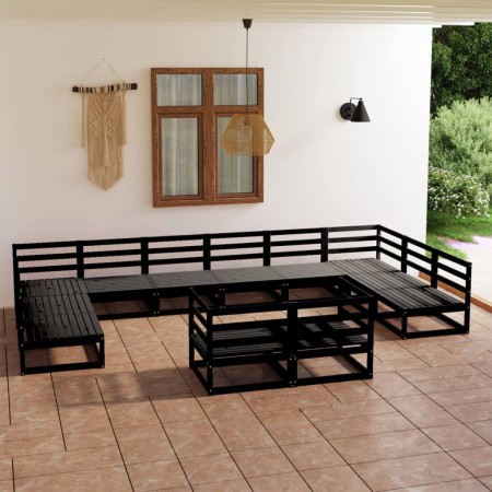 Juego de muebles de jardín 12 piezas madera maciza de pino de , Conjuntos de jardín - Ref: Foro24-3076223, Precio: 904,84 €, ...
